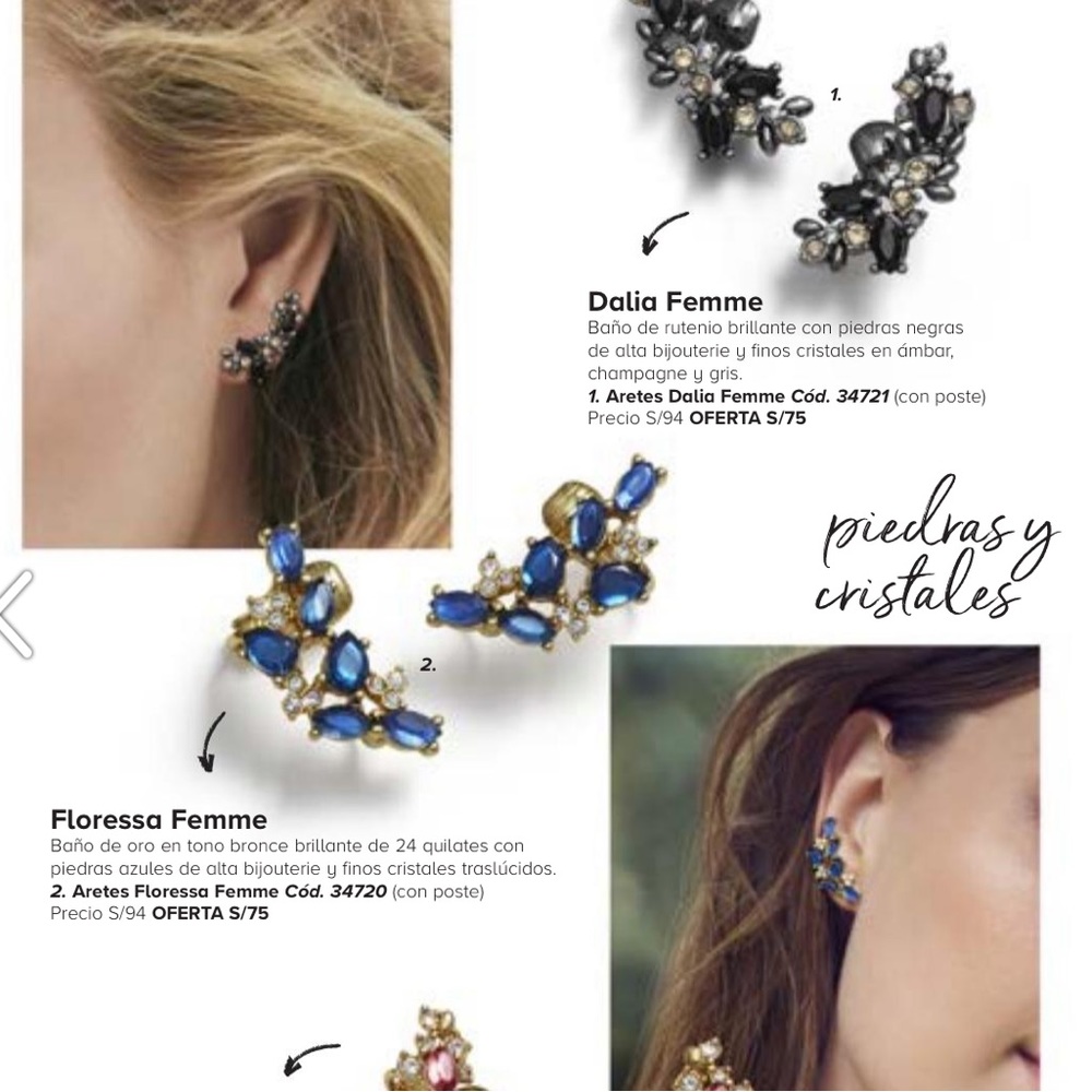 Yanbal Floressa Ear Climber Earrings